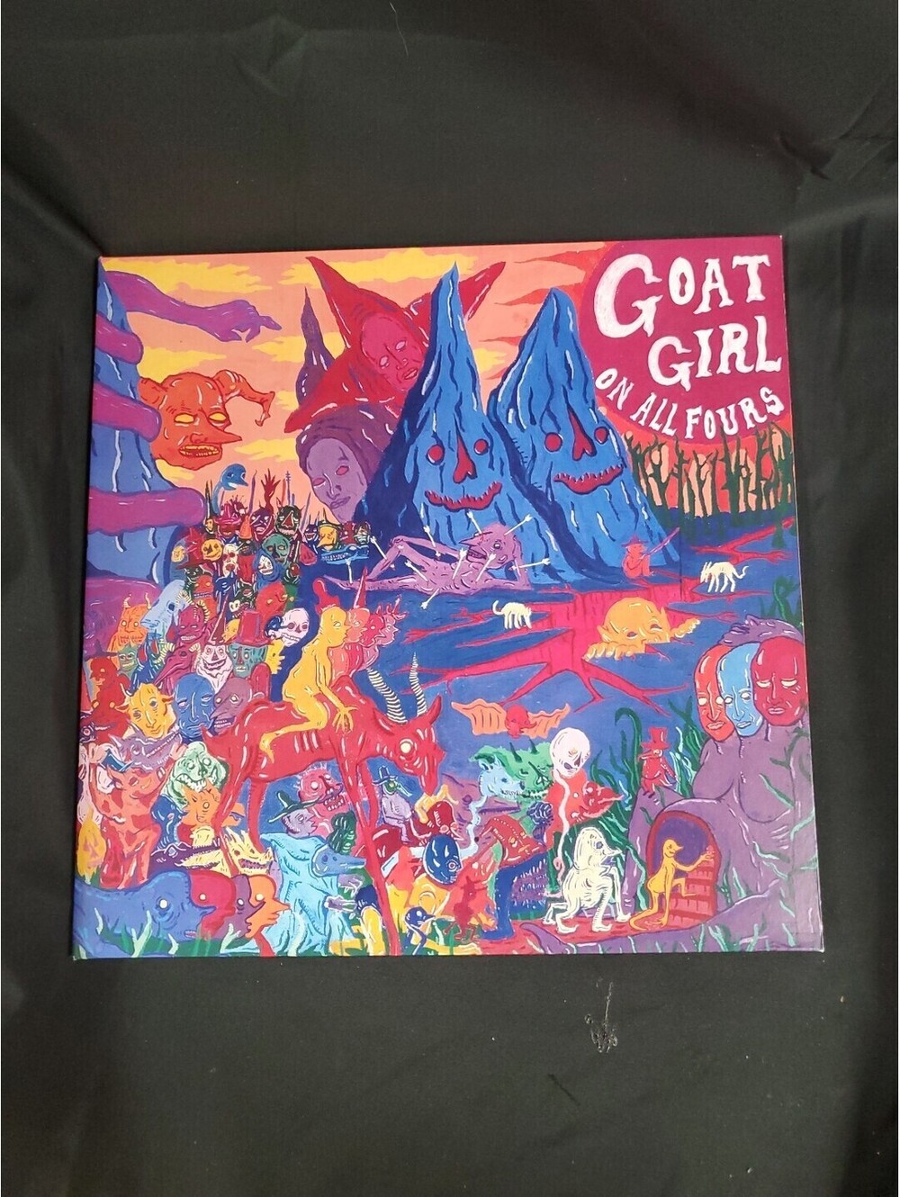 Goat Girl - On All Fours SIGNED LP SLEEVE ONLY EXCELLENT Autographed